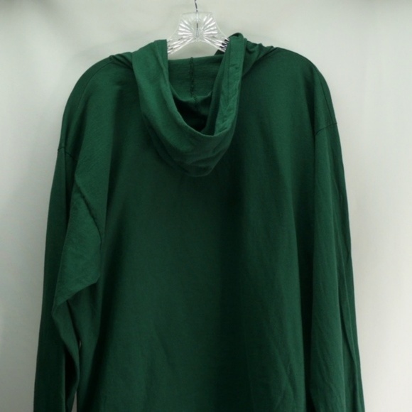 Bugle Boy Hoodie Vintage 90s T Shirt Large Green Long Sleeve Tee - Picture 7 of 8
